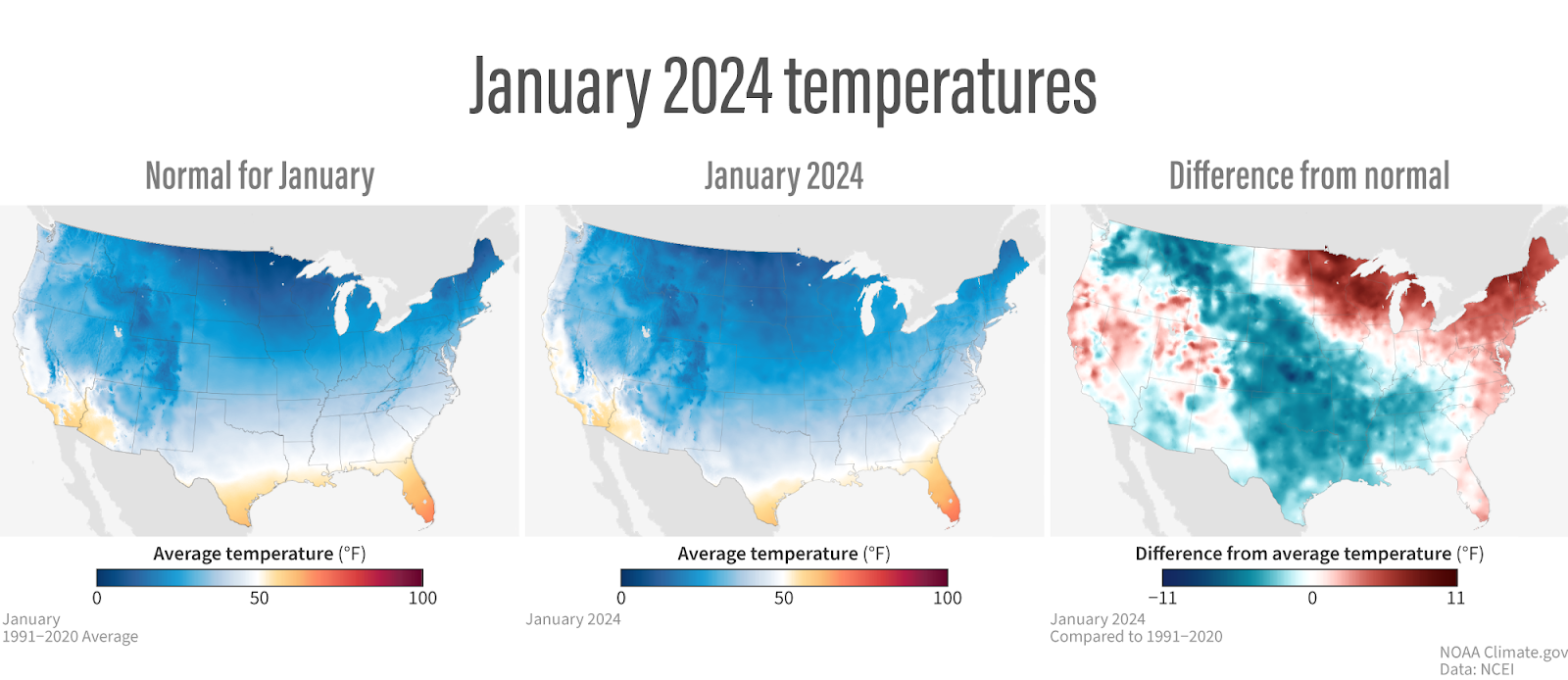 U.S. Climate Summary Janaury 2024 - Source: NOAA - https://www.climate.gov/news-features/understanding-climate/us-climate-summary-january-2024