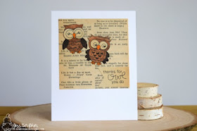 Owl Book Card by Jess Crafts for Newton's Nook Designs What a Hoot