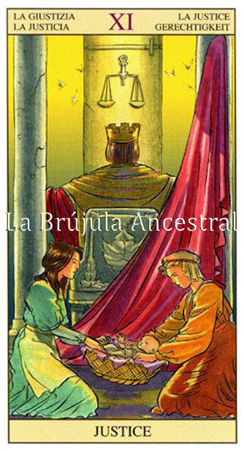 Arcano de la Justicia del Tarot de la Nueva Visión