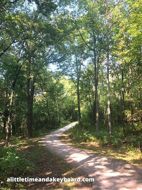 The rolling terrain at Moraine Hills reminds that trails are traversing over glacial debris.