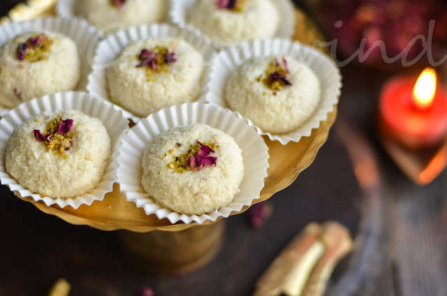 Cardamom Rosewater Sandesh