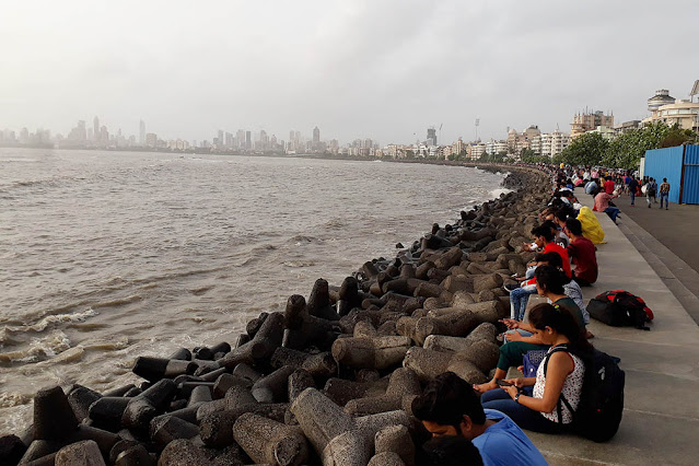 Boulders at Marine Drive Mumbai