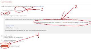 Webmaster Tool Verifikasi