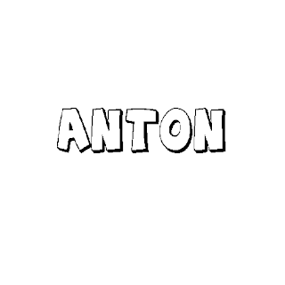 Nombre Anton para colorear