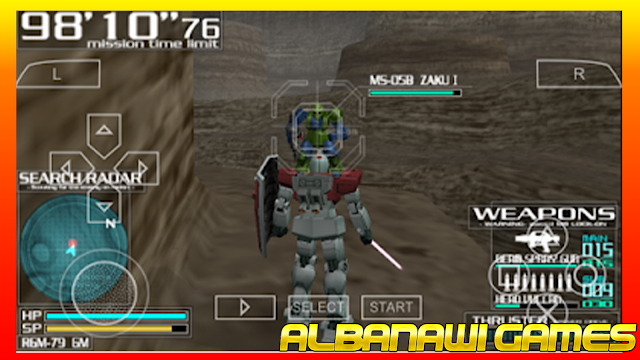 تحميل لعبة Gundam Battle Tactics لاجهزة psp ومحاكي ppsspp من الميديا فاير