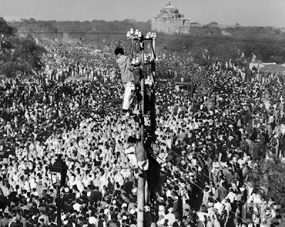 Mahatma Gandhi's Funeral pics