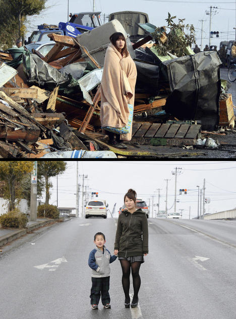 Foto Tsunami Jepang Sebelum Dan Sesudahnya