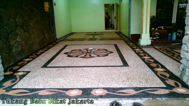 Koleksi Foto Gambar Carport Batu Sikat Motif Bunga