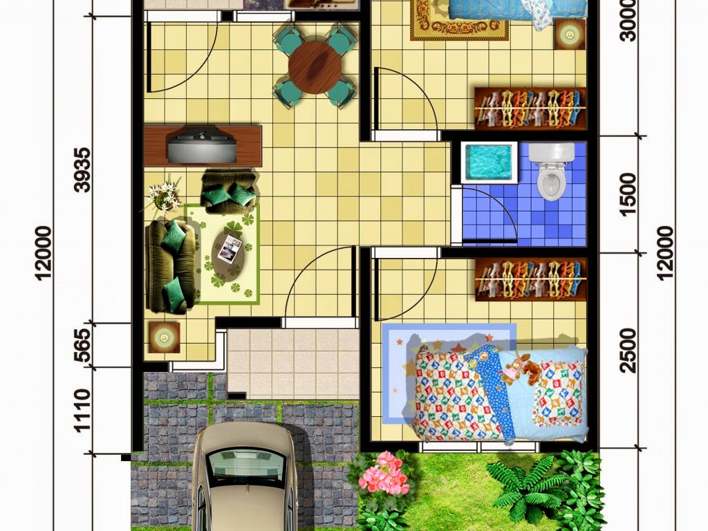 Desain Rumah Minimalis 1 Lantai Dan Denah - Gambar Foto 