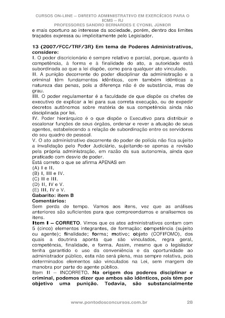 APOSTILA DIREITO ADMINISTRATIVO PARA CONCURSOS