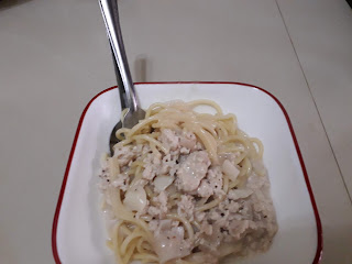 Resepi spaghetti carbonara simple dan sedap