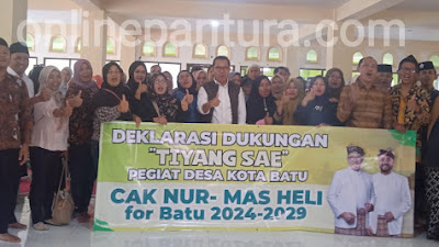 Deklarasi Pegiat Desa Dukung Cak Nur - Mas Heli 