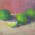 Limes, Still Life by AZ Artist Amy Whitehouse