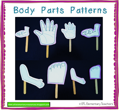 puppets with the feet, hand,arms cutouts