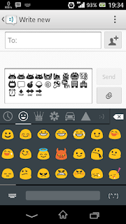 menu emoticon keyboard L Emoji Android
