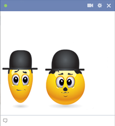 Laurel and Hardy Facebook Emoticon