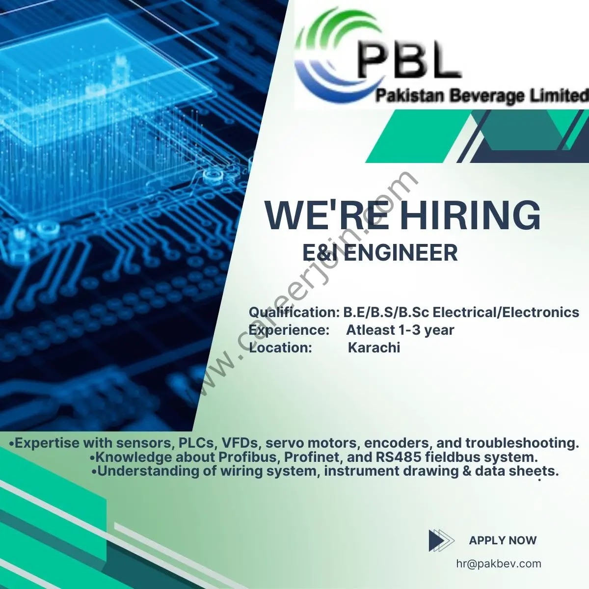 Jobs in Pakistan Beverage Limited PBL