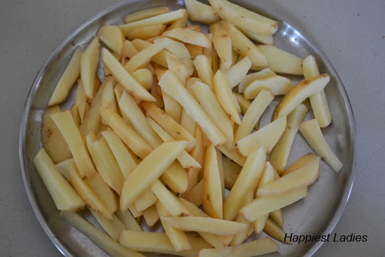 Fried Potato dry step 2