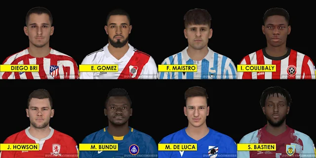 Random Facepack 2023 For PES 2017