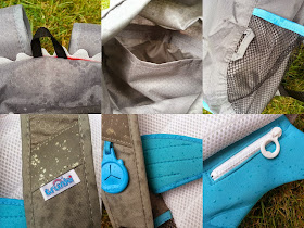 A Paddlepak from Trunki review -details reflective tape straps pockets loops