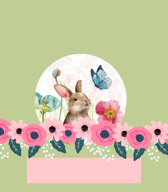 Folded Easter Place Card Printable