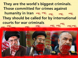 Dem är världens största kriminella. Dem  som begått för brott mot mänskligheten i iran. Ali khamenei begått för brott mot internationella lagen