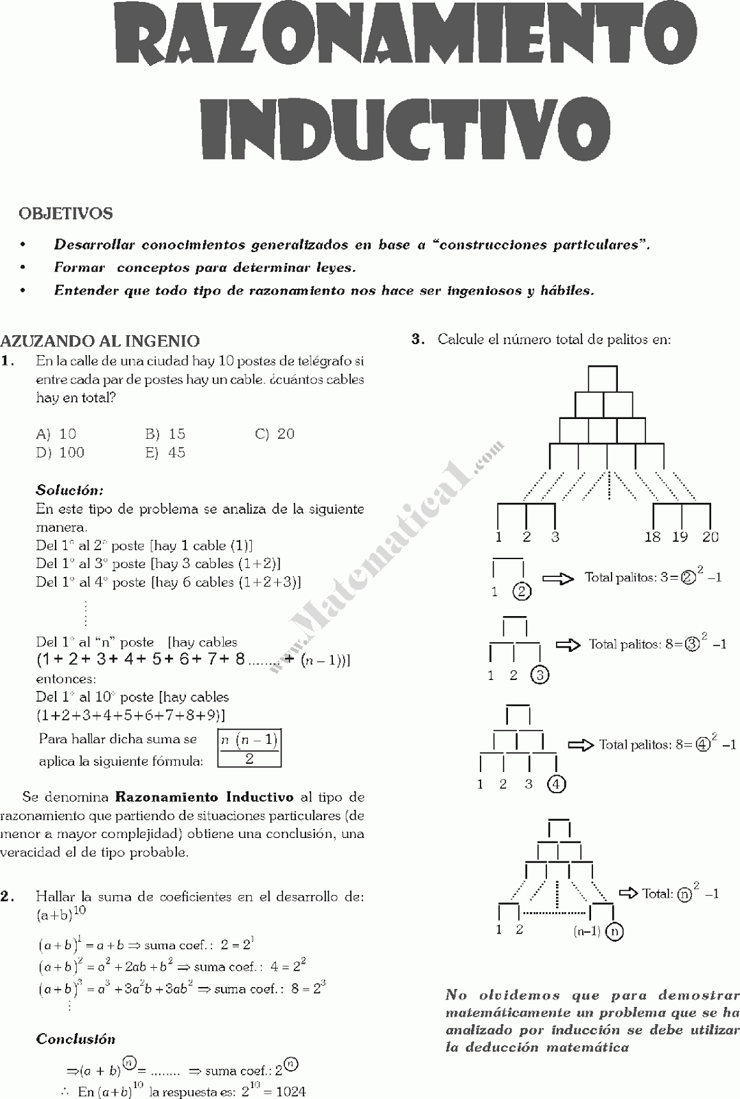 LIBRO DE RAZONAMIENTO MATEMATICO DE QUINTO DE SECUNDARIA ...