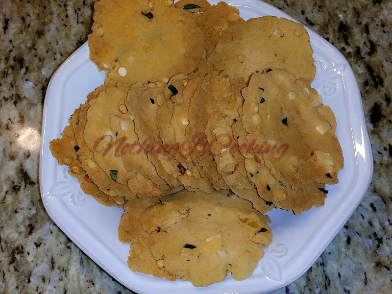 Baked Thattai /Indian Spicy WaterCracker 