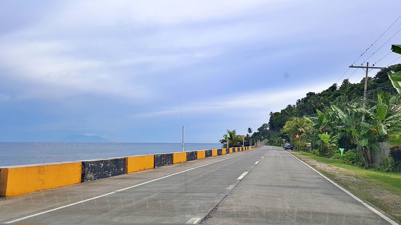coastal sea view along the Bohol Circumferential Road from Duero going to Jagna