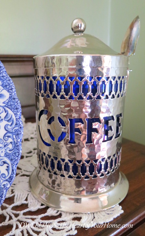 Vintage Silver Coffee Canister