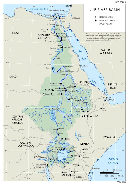 Карта. Река Нил