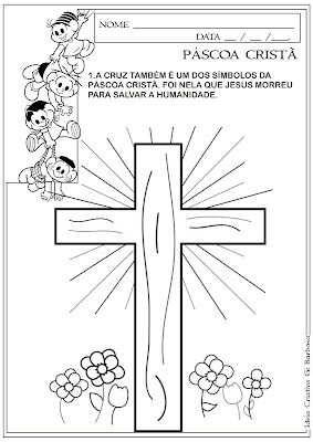 Atividade Páscoa Cristã /  Cruz Simbolo da Páscoa