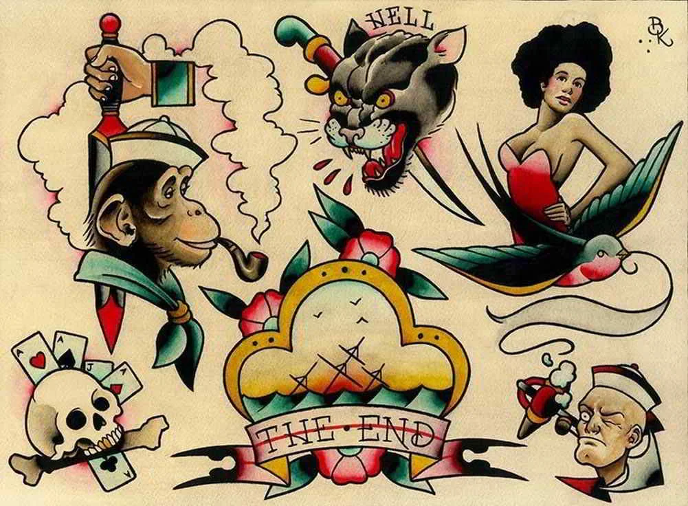 tatuajes de estilo tradicional americano