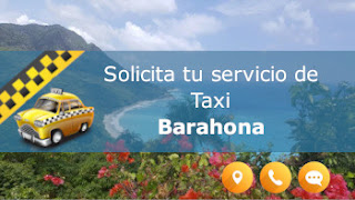 servicio de taxi y paisaje caracteristico en Barahona