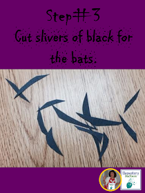 A Batty Art Project: Here are step by step direction a fun bat art project to integrate literacy with the arts. Plus, the kids love it!