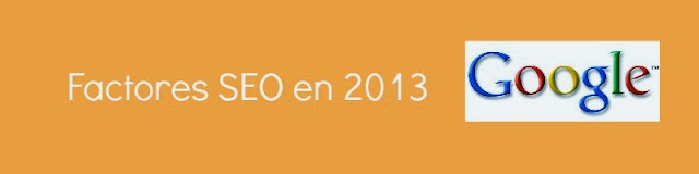 factores SEO en 2013