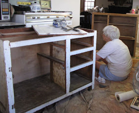 refinishing a cabinet