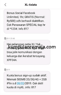 kouta internet gratis sangat di sukai oleh pengguna internet  √ Dapat Kouta internet 2,5 GB gratis kartu XL dari Promo Dapetin 2019