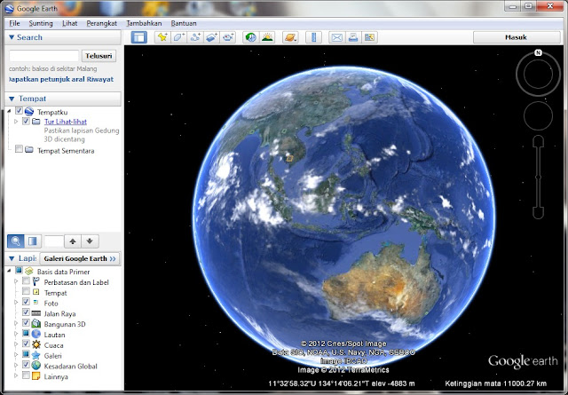 Free Download Google Earth 6.2.2.6613 Final Version Terbaru