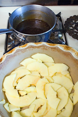 apples and syrup for Pigs in a Blanket Breakfast Casserole