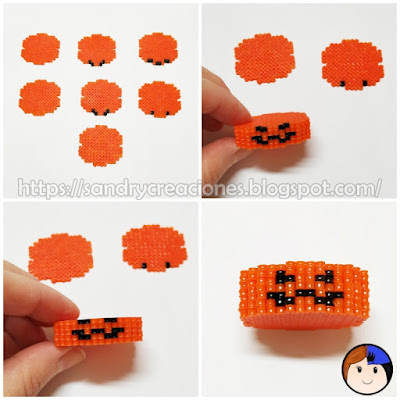 Calabaza Hama Beads 3D 4