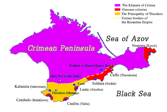 Principality of Theodoro map