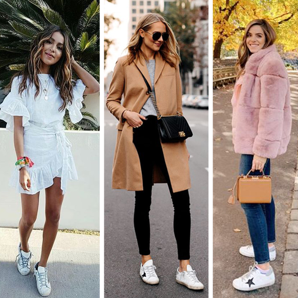 Golden Goose sneakers street style outfits