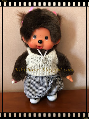 dos-nu pull handmade fait main kiki monchhichi knitting tricot