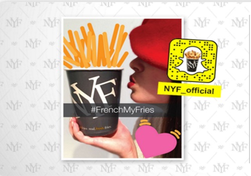 New York Fries Free Fries Snapchat Giveaway