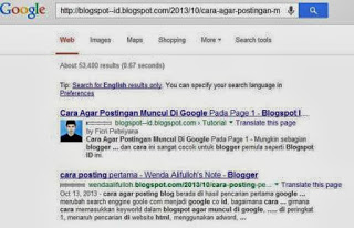 Cara Agar Postingan Muncul Di Google 1