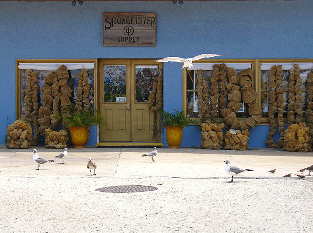 Boutique d'éponges de mer à Tarpon Springs en Floride