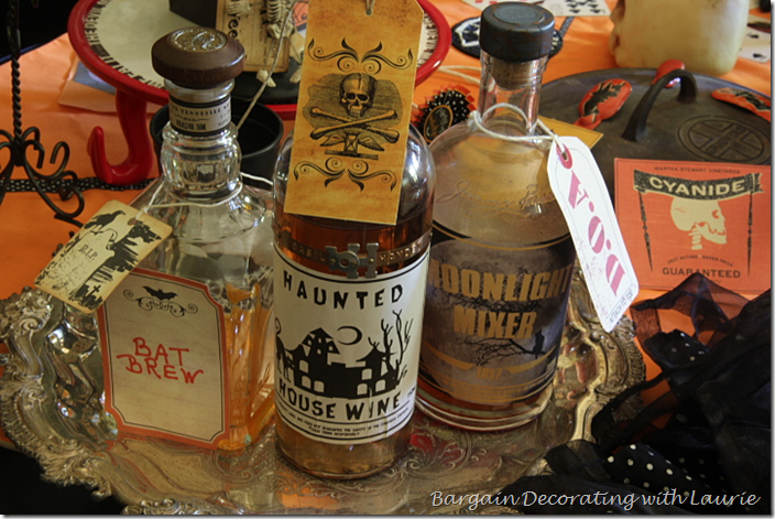 Halloween Bar Bottles