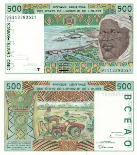 T10 WEST AFRICAN STATES (TOGO) 500 FRANCS UNC 1997 (P-810Th) 
