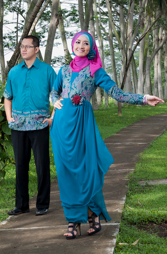 5 Ide Baju Pesta Muslim Couple Modern Desain Terbaru